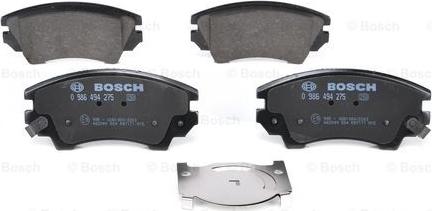 BOSCH 0 986 494 275 - Тормозные колодки, дисковые, комплект autosila-amz.com