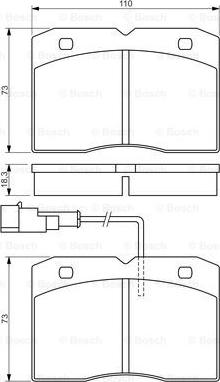 BOSCH 0 986 494 276 - Тормозные колодки, дисковые, комплект autosila-amz.com