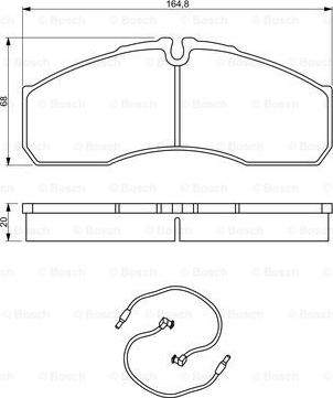 BOSCH 0 986 494 273 - Колодки торм диск передн к-т autosila-amz.com