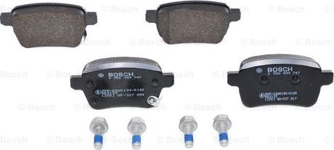 BOSCH 0 986 494 747 - Тормозные колодки, дисковые, комплект autosila-amz.com