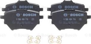 BOSCH 0 986 494 716 - Тормозные колодки, дисковые, комплект autosila-amz.com