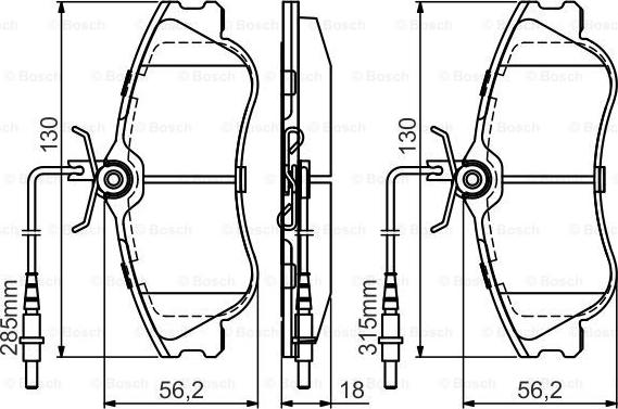 BOSCH 0 986 495 441 - Тормозные колодки, дисковые, комплект autosila-amz.com