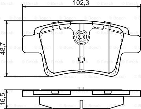 BOSCH 0 986 495 448 - Тормозные колодки, дисковые, комплект autosila-amz.com