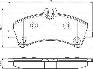 BOSCH 0 986 495 099 - Тормозные колодки, дисковые, комплект autosila-amz.com