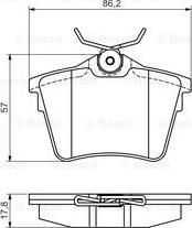 BOSCH 0 986 495 090 - Тормозные колодки, дисковые, комплект autosila-amz.com