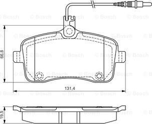 BOSCH 0 986 495 091 - Тормозные колодки, дисковые, комплект autosila-amz.com