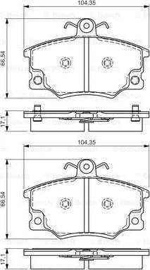 BOSCH 0 986 495 041 - Тормозные колодки, дисковые, комплект autosila-amz.com