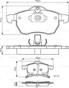 BOSCH 0 986 495 012 - Тормозные колодки, дисковые, комплект autosila-amz.com