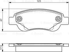 BOSCH 0 986 495 085 - Тормозные колодки, дисковые, комплект autosila-amz.com