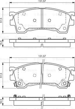 BOSCH 0 986 495 029 - Тормозные колодки, дисковые, комплект autosila-amz.com