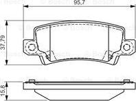 BOSCH 0 986 495 072 - Тормозные колодки, дисковые, комплект autosila-amz.com