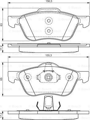 BOSCH 0 986 495 118 - Тормозные колодки, дисковые, комплект autosila-amz.com