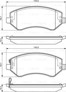 BOSCH 0 986 495 117 - Тормозные колодки, дисковые, комплект autosila-amz.com