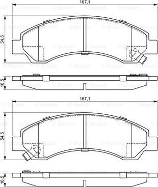 BOSCH 0 986 495 391 - Тормозные колодки, дисковые, комплект autosila-amz.com