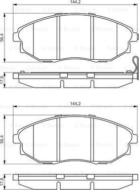 BOSCH 0 986 495 353 - Тормозные колодки, дисковые, комплект autosila-amz.com