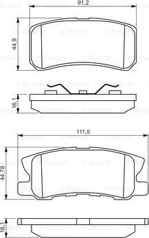 BOSCH 0 986 495 357 - Тормозные колодки, дисковые, комплект autosila-amz.com