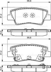 BOSCH 0 986 495 309 - Тормозные колодки, дисковые, комплект autosila-amz.com