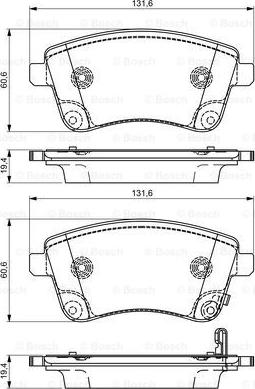 BOSCH 0 986 495 307 - Тормозные колодки, дисковые, комплект autosila-amz.com