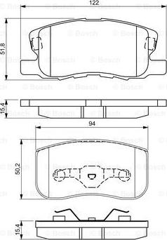 BOSCH 0 986 495 313 - Тормозные колодки, дисковые, комплект autosila-amz.com