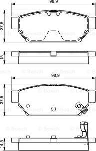 BOSCH 0 986 495 326 - Тормозные колодки, дисковые, комплект autosila-amz.com