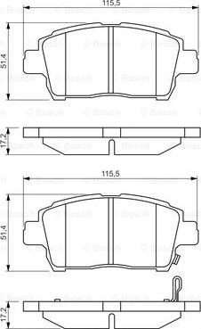 BOSCH 0 986 495 242 - Тормозные колодки, дисковые, комплект autosila-amz.com