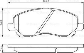 BOSCH 0 986 495 253 - 0 986 495 253 колодки дисковые !передние\ Mitsubishi Space Runner 2.0i 16V/2.4GDi 99> autosila-amz.com