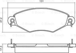 BOSCH 0 986 495 260 - Тормозные колодки, дисковые, комплект autosila-amz.com