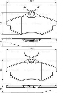 BOSCH 0 986 495 268 - Тормозные колодки, дисковые, комплект autosila-amz.com