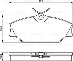 BOSCH 0 986 495 262 - Тормозные колодки, дисковые, комплект autosila-amz.com