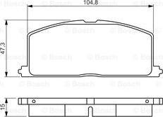 BOSCH 0 986 495 234 - Тормозные колодки, дисковые, комплект autosila-amz.com