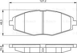 BOSCH 0 986 495 224 - Тормозные колодки, дисковые, комплект autosila-amz.com