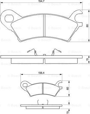 BOSCH 0 986 490 370 - Тормозные колодки, дисковые, комплект autosila-amz.com