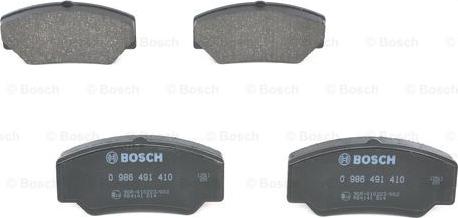 BOSCH 0 986 491 410 - Тормозные колодки, дисковые, комплект autosila-amz.com