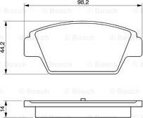 BOSCH 0 986 491 250 - Тормозные колодки, дисковые, комплект autosila-amz.com