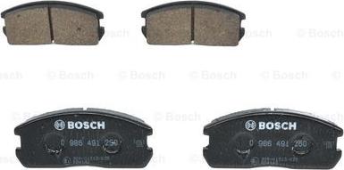 BOSCH 0 986 491 260 - Тормозные колодки, дисковые, комплект autosila-amz.com