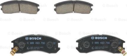 BOSCH 0 986 493 790 - Тормозные колодки, дисковые, комплект autosila-amz.com