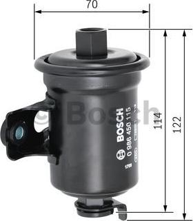 BOSCH 0 986 450 115 - Топливный фильтр autosila-amz.com