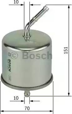 BOSCH 0 986 450 222 - Топливный фильтр autosila-amz.com