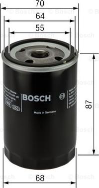 BOSCH 0 986 452 041 - ФИЛЬТР МАСЛЯНЫЙ HONDA ACCORD 03- CIVIC 06- MITSUBISHI LANCER OUTLANDER 03- (BOSCH) autosila-amz.com