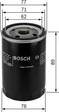 BOSCH 0 986 452 068 - Масляный фильтр autosila-amz.com