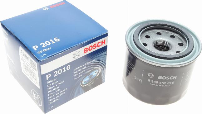 BOSCH 0 986 452 016 - Масляный фильтр autosila-amz.com