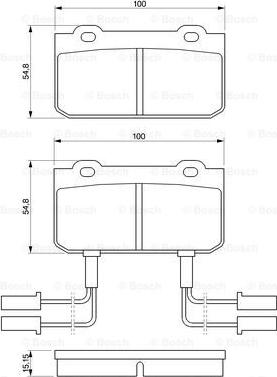 BOSCH 0 986 469 441 - Тормозные колодки, дисковые, комплект autosila-amz.com