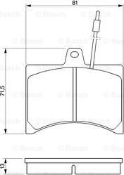 BOSCH 0 986 465 941 - Тормозные колодки, дисковые, комплект autosila-amz.com