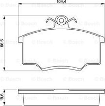 BOSCH 0 986 465 744 - Тормозные колодки, дисковые, комплект autosila-amz.com