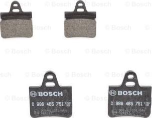 BOSCH 0 986 465 751 - Тормозные колодки, дисковые, комплект autosila-amz.com