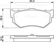 BOSCH 0 986 460 992 - Тормозные колодки, дисковые, комплект autosila-amz.com