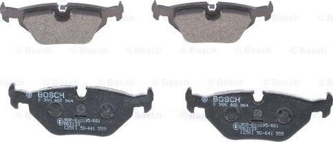 BOSCH 0 986 460 964 - 0 986 460 964 265 30=FDB850=571527B !колодки дисковые з.\ BMW E36/Z3 1.6-3.0 90> autosila-amz.com