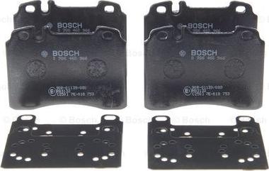 BOSCH 0 986 460 966 - Тормозные колодки, дисковые, комплект autosila-amz.com