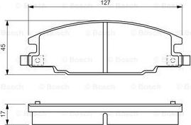 BOSCH 0 986 460 960 - 0 986 460 960 238 04=D4029M-01=249 004B-SX !колодки дисковые п.\Opel Frontera 2.5/2.5TD/2.8TD 92-96 autosila-amz.com