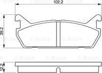 BOSCH 0 986 461 146 - Тормозные колодки, дисковые, комплект autosila-amz.com